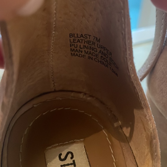 Steve Madden leather suede block heels - Picture 5 of 5